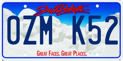 SD license plate 0ZMK52