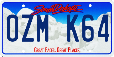 SD license plate 0ZMK64