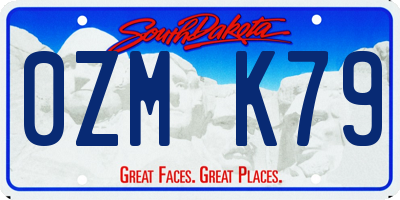 SD license plate 0ZMK79