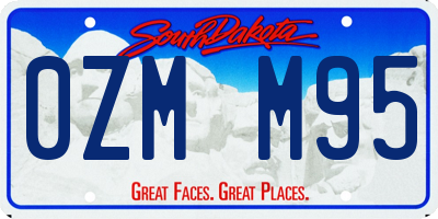 SD license plate 0ZMM95