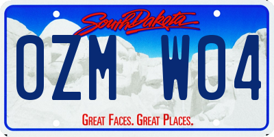 SD license plate 0ZMW04