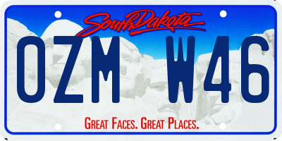 SD license plate 0ZMW46