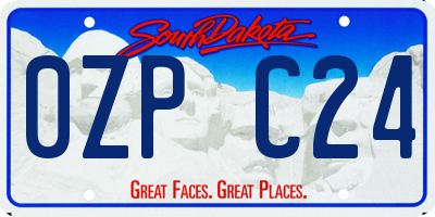 SD license plate 0ZPC24