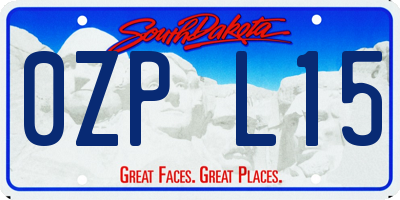 SD license plate 0ZPL15