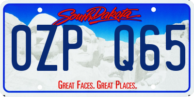 SD license plate 0ZPQ65