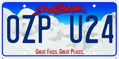 SD license plate 0ZPU24