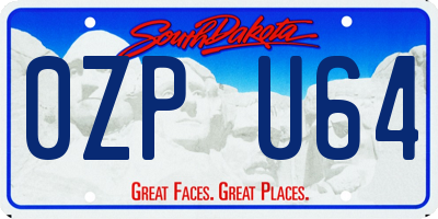 SD license plate 0ZPU64