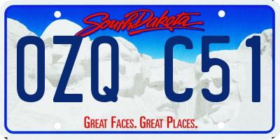 SD license plate 0ZQC51