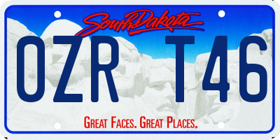 SD license plate 0ZRT46