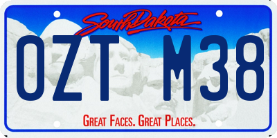 SD license plate 0ZTM38