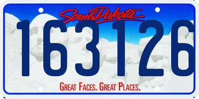SD license plate 163126