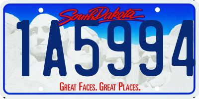 SD license plate 1A5994