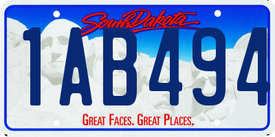 SD license plate 1AB494