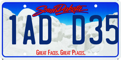 SD license plate 1ADD35