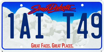SD license plate 1AIT49