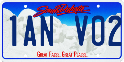 SD license plate 1ANV02