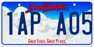 SD license plate 1APA05