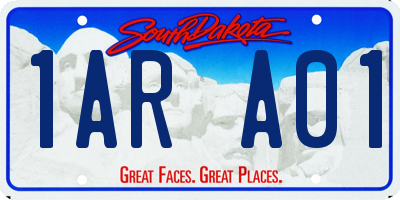 SD license plate 1ARA01