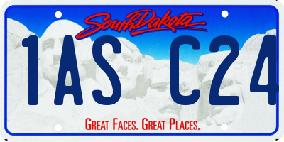 SD license plate 1ASC24