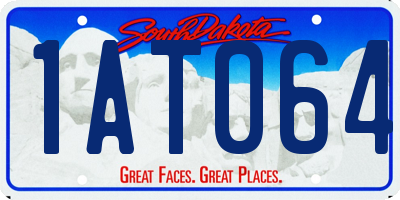 SD license plate 1AT064