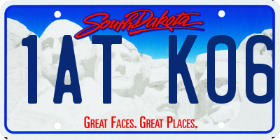 SD license plate 1ATK06