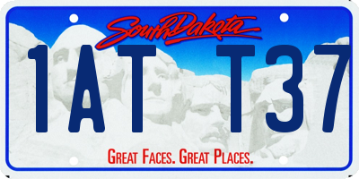 SD license plate 1ATT37
