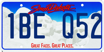 SD license plate 1BEQ52