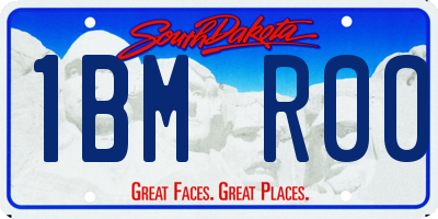 SD license plate 1BMR00