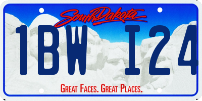 SD license plate 1BWI24