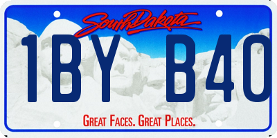 SD license plate 1BYB40