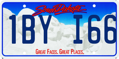 SD license plate 1BYI66