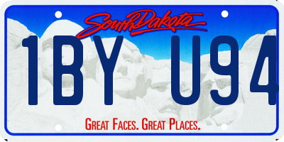 SD license plate 1BYU94