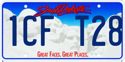 SD license plate 1CFT28