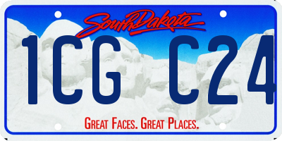 SD license plate 1CGC24