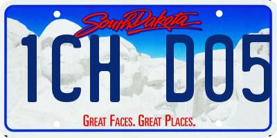 SD license plate 1CHD05
