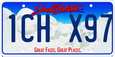 SD license plate 1CHX97