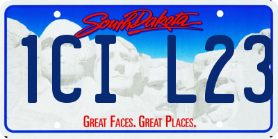 SD license plate 1CIL23