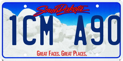 SD license plate 1CMA90