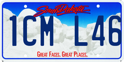 SD license plate 1CML46