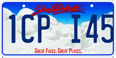 SD license plate 1CPI45