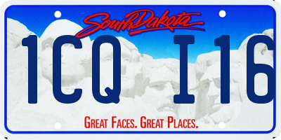 SD license plate 1CQI16