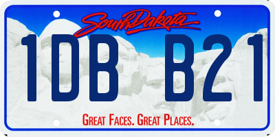 SD license plate 1DBB21