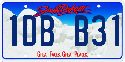 SD license plate 1DBB31