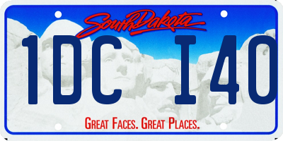 SD license plate 1DCI40