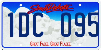 SD license plate 1DCO95