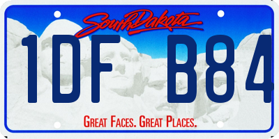 SD license plate 1DFB84