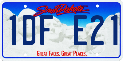 SD license plate 1DFE21