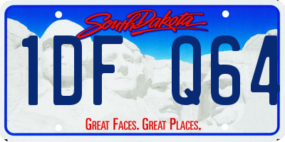 SD license plate 1DFQ64
