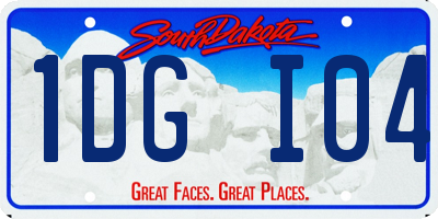 SD license plate 1DGI04