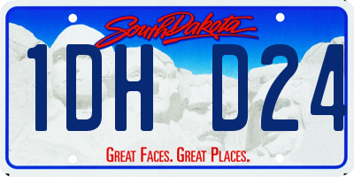 SD license plate 1DHD24
